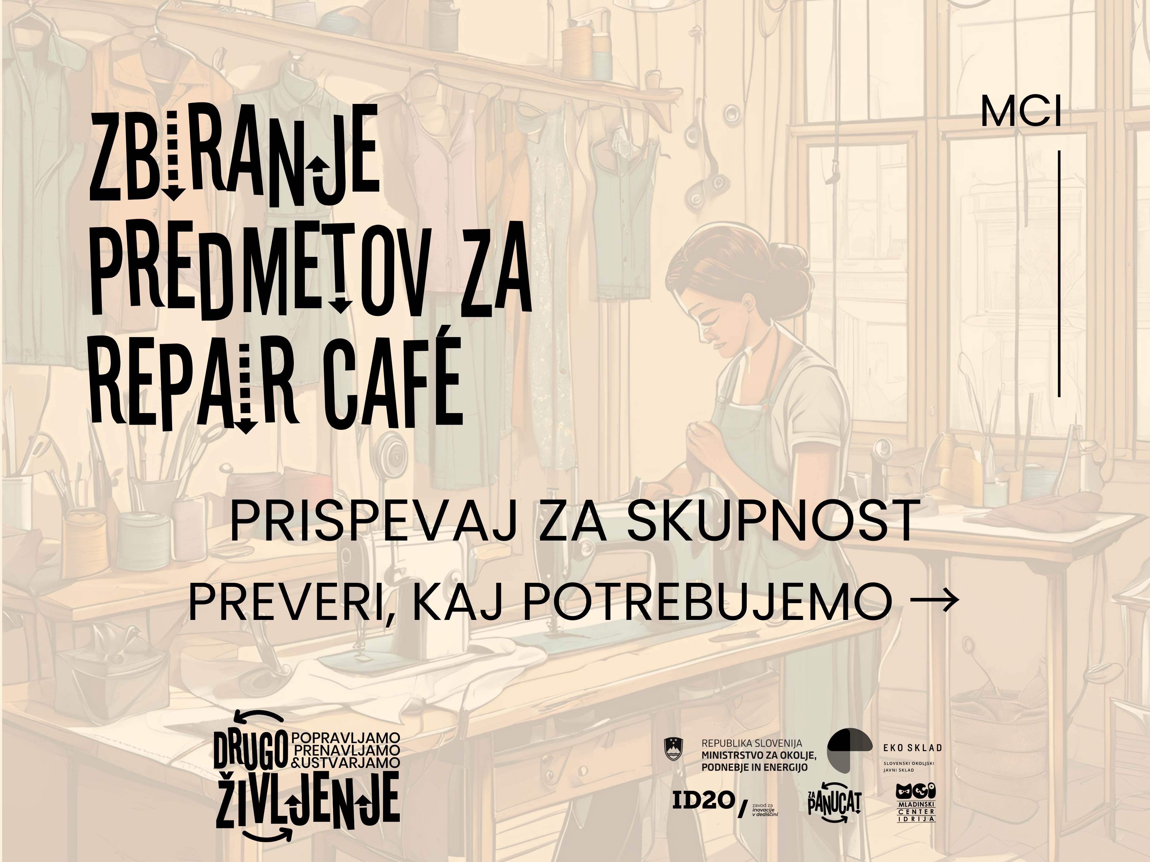 POZIV K ZBIRANJU PREDMETOV ZA REPAIR CAFÉ