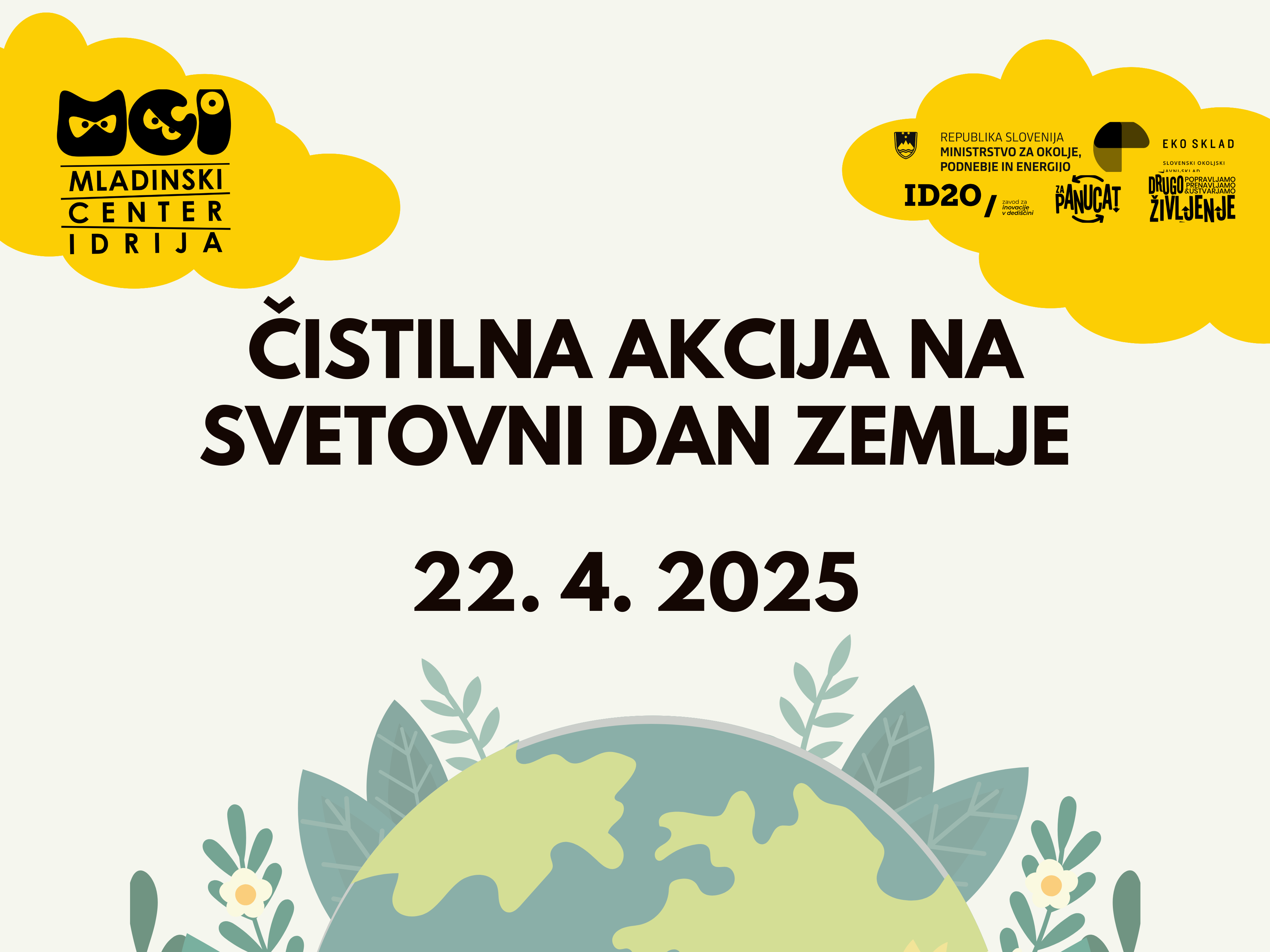 MC Idrija online: čistilna akcija na svetovni dan Zemlje