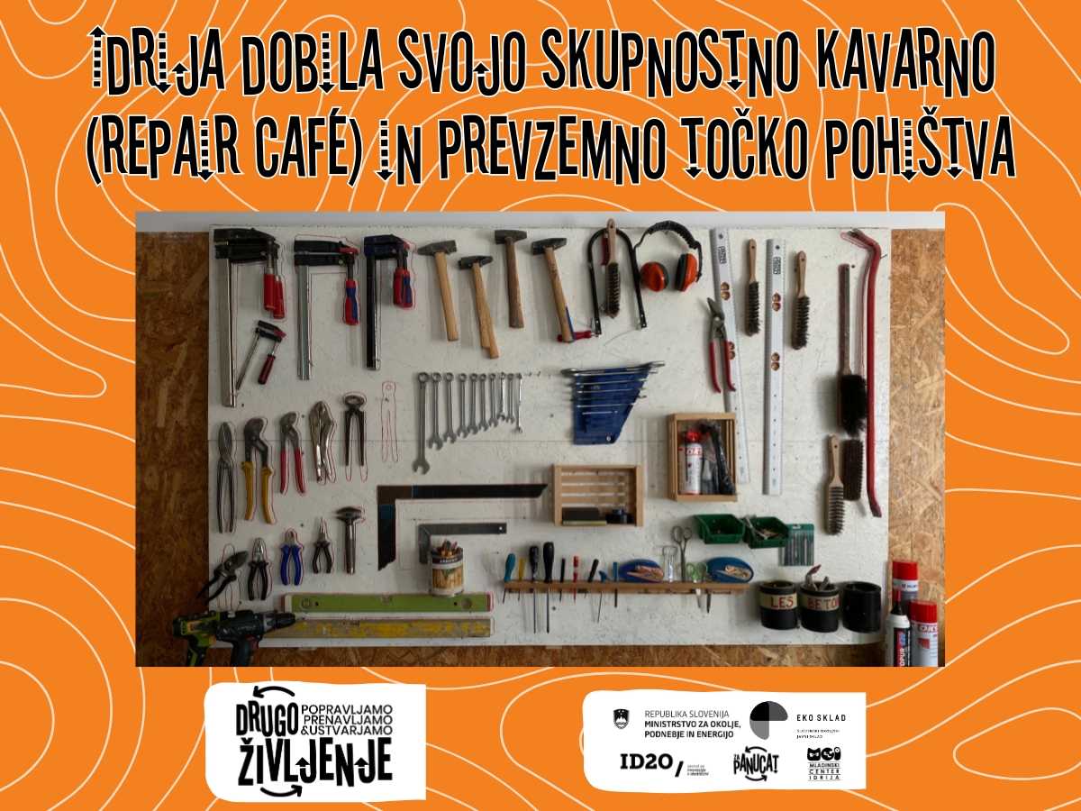 Idrija dobila svojo skupnostno kavarno (repair café) in prevzemno točko pohištva